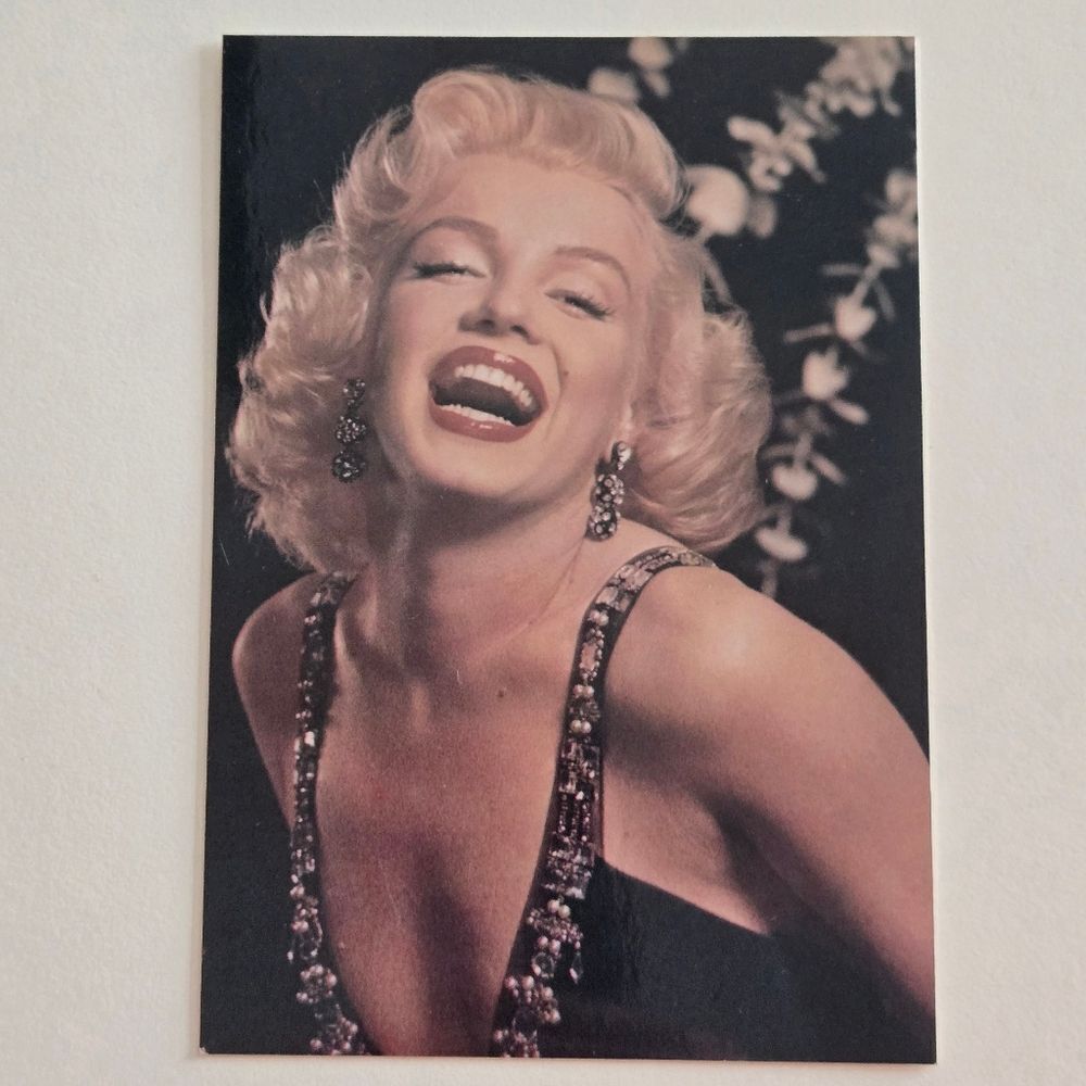 Vintage Marilyn Monroe Laughing Postcard of a Publicity Photograph
